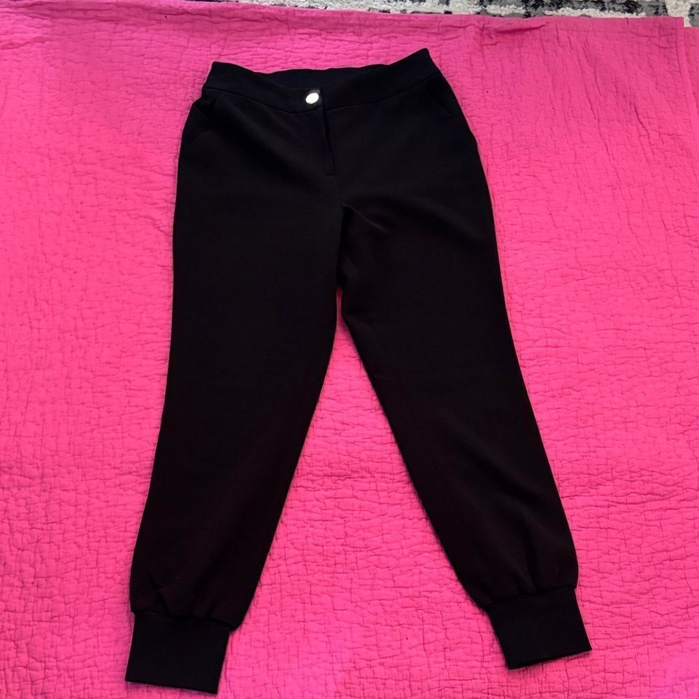 Ted Baker Black Trousers/joggers with Gold Button, M